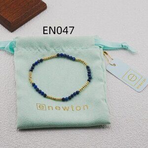 Enewton Lapis Lazuli Natural Stone & Gold Bead Bracelet